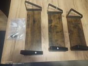 Półki ścienne Vasagle LWS33BX brązowe 3 sztuki