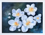 Obraz olejny kwiaty wiosenne 