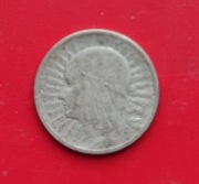 2 ZŁOTE GŁOWA KOBIETY 1933 rok - srebro AG oryginał N1