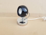 Lampka stołowa przy za TV KULKA czarna SZKŁO mała FAJNA