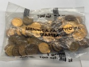 1 gr 1992 - 100 szt. worek menniczy Mennicy Państwowej