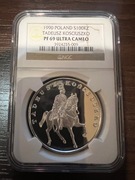 100000 zł Tadeusz Kościuszko Mały TRYPTYK NGC PF69 ULTRA CAMEO: