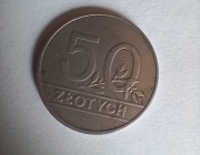 Moneta polska PRL obiegowa 50 zł złotych 1990 rok