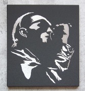 Layne Staley Alice in Chains Obraz ręcznie grawerowany na blasze 