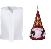 MIKOŁAJ SANTA Bożonarodzeniowa forma silikonowa 9*6.3 do Świec Żywic Gipsu 