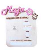 Tabliczka na zdjęcie PIERWSZY DZIEŃ W SZKOLE, 