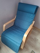 Fotel bujany niebieski 