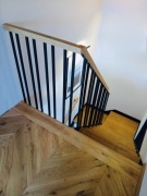 Balustrada wewnętrzna schodowa szklana barierka