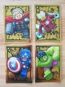 Zestaw karty złote Lego Avengers komplet