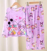 Dziecięca piżama z długim rękawem Hello Kitty - Kuromi - Śliczna :)