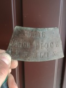 Treblin Trzebielino tabliczka od kany mleka 