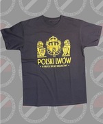 Koszulka bawełniana „Polski Lwów” – herb Lwowa, lwy z Cmentarza Obrońców