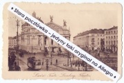 LWÓW LWIW LEMBERG Teatr - Opera Lwowska cenzura wojskowa sepia 1915