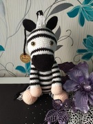 Hand Made Maskotka Słodka Zebra