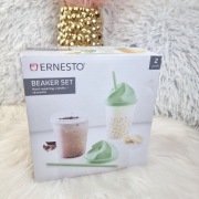 Ernesto Zestaw kubków z pokrywkami i słomkami jak deserki 2 sztuki