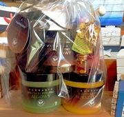 Peeling bursztynowy borowina algi zestaw 