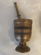 12 cm / 1,2 kg mosiężny apteczny moździerz 