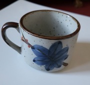 Kubeczek z niebieskim kwiatkiem, vintage