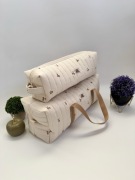 Hand Travel Bag + Hair Tool Carry Pouch - Handmade Set
