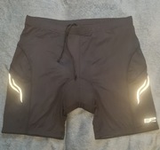 męskie czarne kolarzówki szorty L XL 