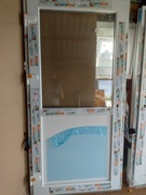 Drzwi zewnętrzne nowe Pcv 200*100 z klamką białe 