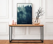 Plakat B2 50x70 200 g las drzewa mgła góry FC5