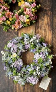 Wianek wiosenny całoroczny stroik na drzwi stół 