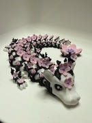 Figurka smok kwiatowy, wiosenny, kwiaty wiśni