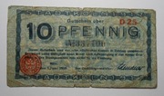 banknot zastępczy Niemcy Notgeld 10 Pfennig