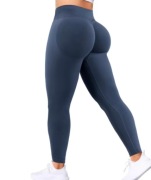 Bezszwowe spodnie damskie do jogi z wysoką talią fitness