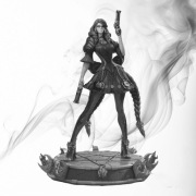Figurka druk 3D żywica " Bayonetta - F015 "-12 cm /120 mm
