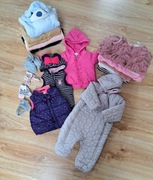 Mega paka na zimę dla dziewczynki w rozm. 74 (cool club, c&a, hm, 5-10-15)