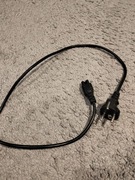 Kabel zasilający czarny "koniczynka" 1 metr