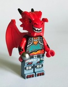 Figurka lego vidiyo Metal Rock Dragon czerwony smok