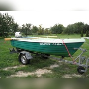 Łódz wędkarska motorowo-wiosłowa