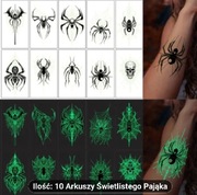 10 Świecących W Nocy Naklejek Na Tatuazach Tymczasowych 