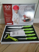 Noże zestaw komplet 6 el. Ceramicznych stalowe