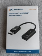 Cable Matters adapter DP 1.4 do HDMI 2.1 jednokierunkowy 8K@60Hz 4K@240Hz