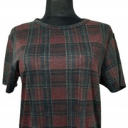 *T-SHIRT DAMSKI RIVER ISLAND M CIENKI CZERWONY