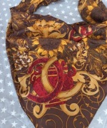 Jedwabna chusta apaszka Chanel vintage 