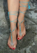 Szydełkowe ozdoby na stopy