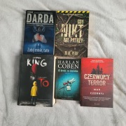 Zestaw 5 Książek Thrillery kryminały horrory - Stan bardzo dobry - King