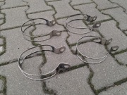 4szt obejmy wydechu motocyklowego 100mm nierdzewne obejma uchwyt mocowanie