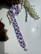 Szeroka bransoletka "Fioletowa Pantera"