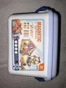 MAGNETYCZNE KLOCKI 64 szt TĘCZOWE Klocki Zestaw