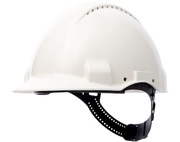 Kask ochronny hełm 3M G3000 z wentylacją 54 -62 cm EN397 HDPE pinlock biały