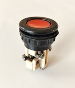 PRZYCISK STEROWNICZY Czerwony powrotny z guzikiem krytym 38mm 500V 2,5A