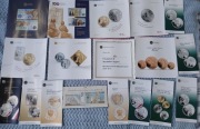 Mix 88 foldery NBP Kopernik Bielik 5 zł II wojna światowa zamek powstanie