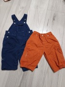 #14 - ogrodniczki marki GAP + spodnie chłopięce 3-6 mc 68