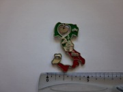 Magnes na lodówkę - 447g. WŁOCHY Metalowa mapa